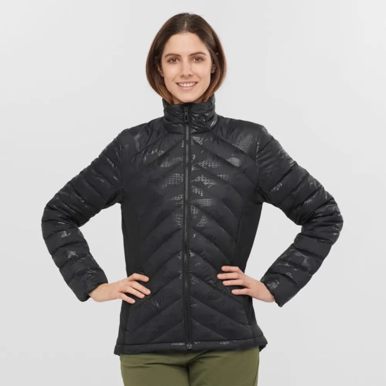Salomon Essential Xwarm Down Women\'s Insulated Jackets Black | CA 76W42